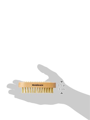 Manicare Double Sided Wooden Nail Brush for Hands and Toenails 5