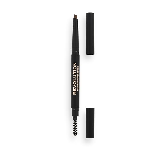 Makeup Revolution Duo Brow Definer Pencil with Definition Brush
