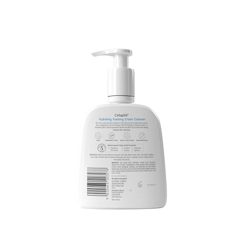 Cetaphil Hydrating Foaming Cream Cleanser and Makeup Remover, 236ml 10
