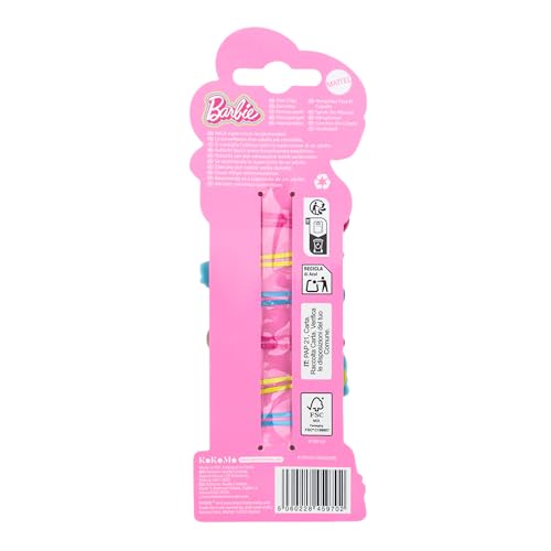 Barbie Official 6-Piece Children's Hair Clips Set - Vibrant & Gentle Slides 3