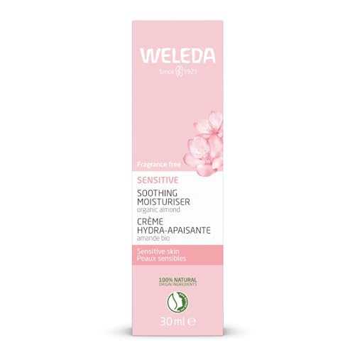 Weleda Organic Almond Soothing Natural Facial Cream for Sensitive Skin, 30 ml