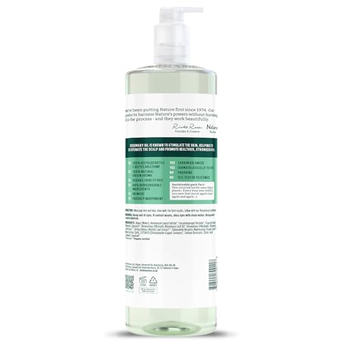 Faith In Nature 1L Natürliches Rosmarin-Shampoo, stimulierend für normales Haar &amp;