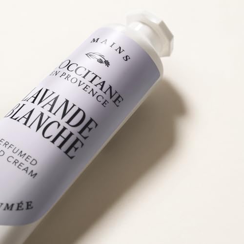 L'OCCITANE Lavande Blanche (White Lavender) Hand Cream 30ml - Soothing & Hydrating