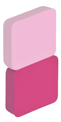 Beter Pack of 2 Diamond-Shaped Makeup Sponges for Fluid & Cream Application