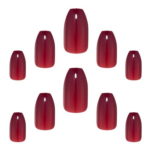 Elegant Touch Dream Nails - Wine Coffin Shape False Nails