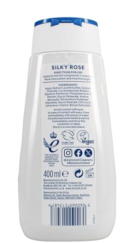 Astonish Shower Crème Silky Rose: Cleanses, Moisturises with Rose & Peony Fragrance