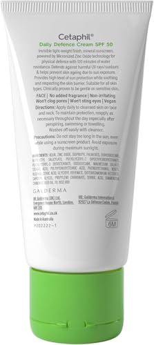 Cetaphil Daily Defence SPF 30/SPF 50 Moisturiser for Sensitive Skin 11