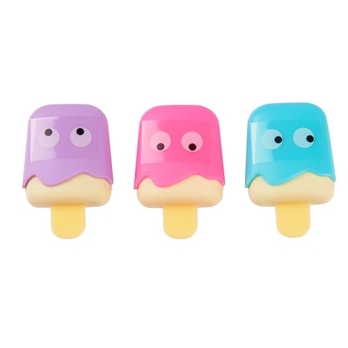 Tinc Lolly Lippenbalsam für Kinder, Geschmacksrichtungen: Eiscreme, Vanille, Rose. Hält die Lippen geschmeidig. Ideal als Mitgebsel für Kindergeburtstage. 3 Geschmacksrichtungen, rosa Lippenbalsam, 10,5 g, 3 Stück.