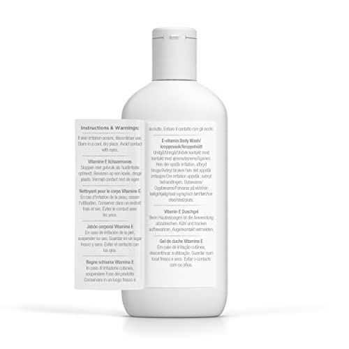 Dr Organic Vitamin E Body Wash Shower Gel for All Skin Types, Natural & Vegan