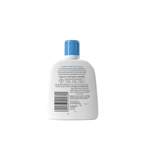 Cetaphil Gentle Skin Cleanser Travel Size (118ml) - Soap-Free Face & Body Wash for Sensitive Skin 10