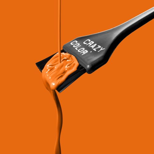 Crazy Color Vibrant Orange Semi-Permanent Hair Dye Quad Pack - Vegan, Conditioning & Oil Nourishing 3