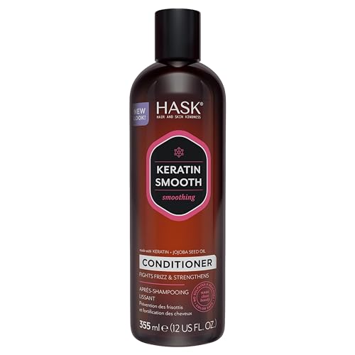HASK Keratin Smoothing Conditioner for All Hair Types, Color Safe, Gluten-Free