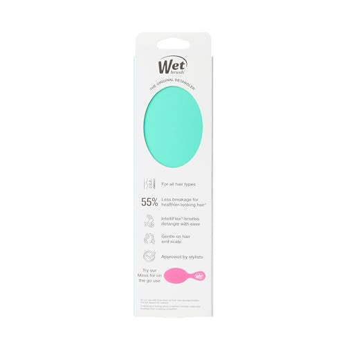 Wet Brush Original Detangler Hair Brush - Amazon Exclusive Aqua - Ultra-Soft IntelliFlex Bristles for Wet, Dry & Damaged Hair 13
