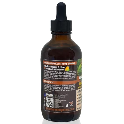 Jamaican Mango & Lime Black Castor Oil - Original, Organic, 118 ml