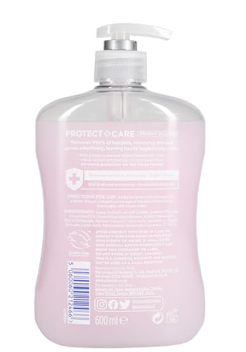 Astonish Protect and Care Anti-Bacterial Moisturising Hand Wash Soap, Peony Bloom, 3 x 600ml Multipack