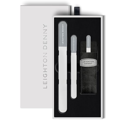 LEIGHTON DENNY Crystal Nail File Gift Set with 25-Year Guarantee