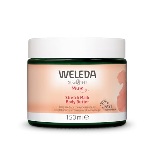 Weleda Bio-Schwangerschafts-Körperbutter für Mütter – Reichhaltige Naturkosmetik für die Körpermassage