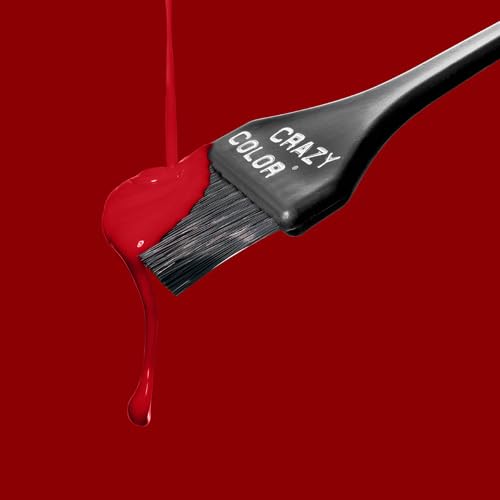 Crazy Color Vermillion Red Semi-Permanent Hair Dye - Highly Pigmented & Conditioning 3