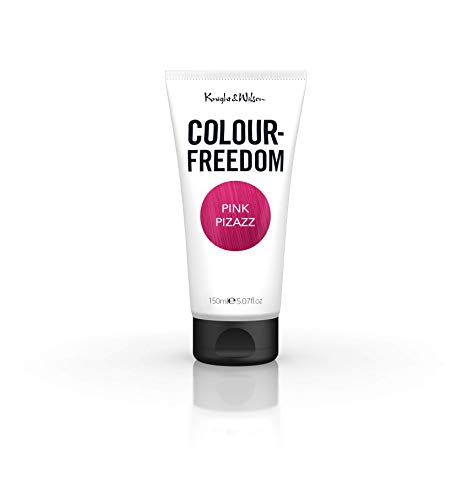 Knight &amp; Wilson Colour-Freedom 150ml Pink Pizazz Semi-Permanente Haarfarbe - Ultra-Brillante, vegane Farbmaske mit Glanzverstärker-Komplex - Ammoniakfreie Farbe, hält bis zu 6-10 Haarwäschen 11