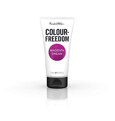 Knight &amp; Wilson Colour-Freedom 150ml Magenta Dream Purple Semi-Permanente Haarfarbe - Ultra-Brillante, vegane Farbmaske mit Glanzverstärker-Komplex - Ammoniakfreie Farbe, hält bis zu 6-10 Haarwäschen 9
