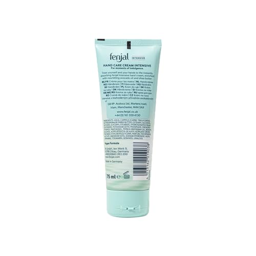 Fenjal Intensive Hand Crème for Nourished, Smooth Hands with Bergamot & Vanilla Scent