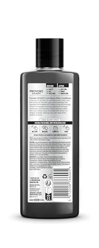 PROVOKE Go Ashy Conditioner 200ml, entfernt Gelbstich und verleiht dem Haar einen silbrigen Ton, formuliert mit Triple Toning Technology, verwandelt warmes und gelbstichiges Haar in kühles und aschiges Haar
