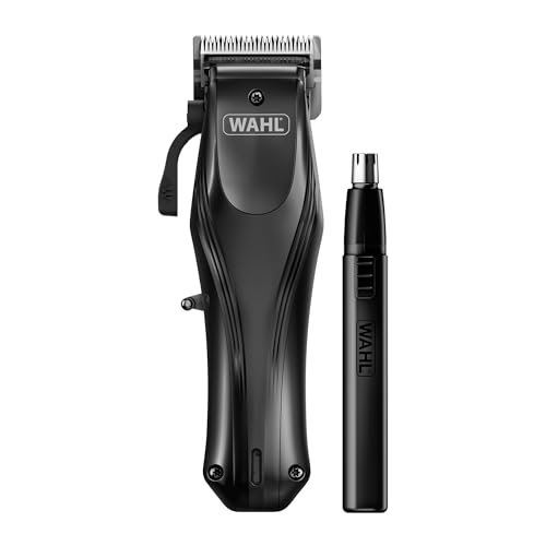 Wahl Rapid Clip Hair Clipper with USB Rechargeable Power and Ear/Nose Trimmer