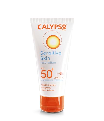 Calypso Sensitive Skin Face Sun Lotion SPF 50+ Very High Protection UVA/UVB