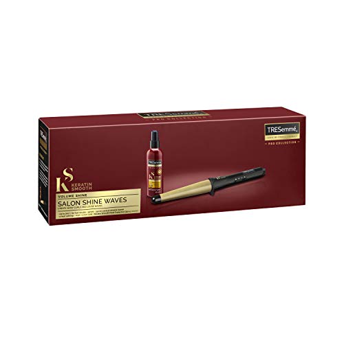 TRESemmé Keratin Smooth Waving Wand with Conical Ceramic Barrel and Heat Protection Spray