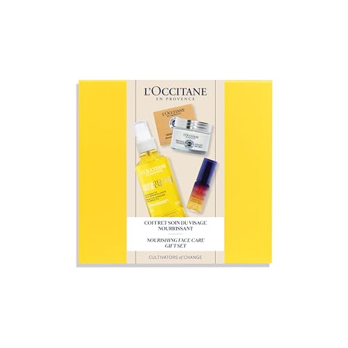 L'OCCITANE Immortelle and Shea Skincare Set | Anti-ageing Face Serum & Hydration
