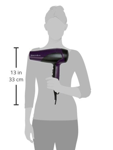 Remington Ionic Haartrockner (Leistungsstark, schnell, professionelles Styling, Diffusor, Konzentrator, Ionen-Pflege für frizzfreies Haar, 3 Heiz-/2 Gebläsestufen, Kaltlufttaste, 2200 W, Lila) D3190 8