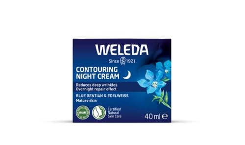 Weleda Contouring Night Face Cream with Blue Gentian & Edelweiss for Wrinkle Reduction