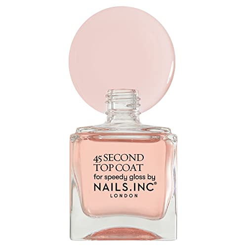 Nails.INC Gel 45 Second Top Coat with Retinol for Chip Resistance and High Gloss