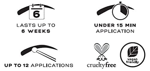 Eylure DYBROW Eyebrow Dye Kit - Dark Brown Permanent Brow Color 6