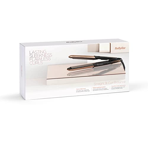 BaByliss Straight and Curl Brilliance Haarglätter - Gebogenes Metalldesign 11