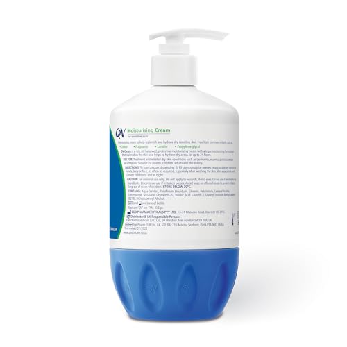 QV Cream with 10% Glycerin: Rich Protective Moisturiser for Sensitive & Dry Skin (1050g)