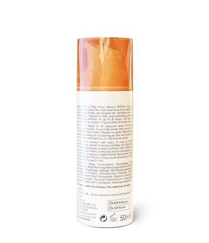 Calypso Once a Day Serum SPF50+ with Vitamin C for Face and Neck, Unscented 4