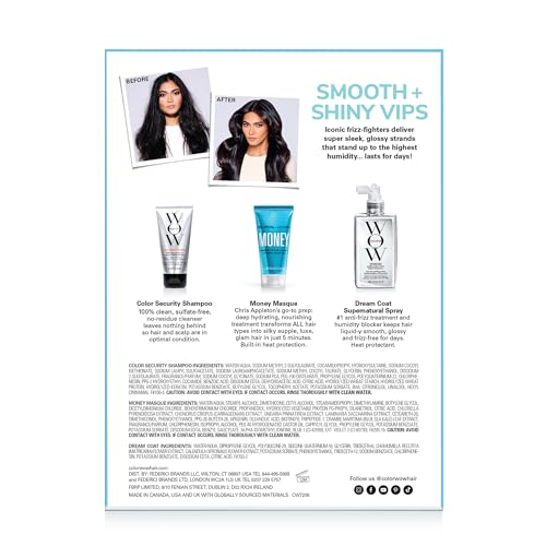 COLOR WOW Smooth + Shiny VIPs Kit for Hair