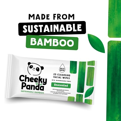 The Cheeky Panda Bamboo Facial Make Up Remover Wipes, Unscented, Pack of 25 10