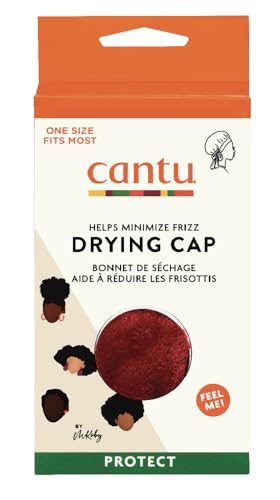 CANTU Microfiber Drying Cap with Built-in Scarf for Smooth Curls