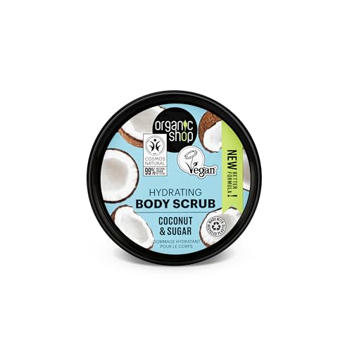 Organic Shop Hydrating Coconut Body Scrub with Natural Sugar and Coconut Oil (250ml)
