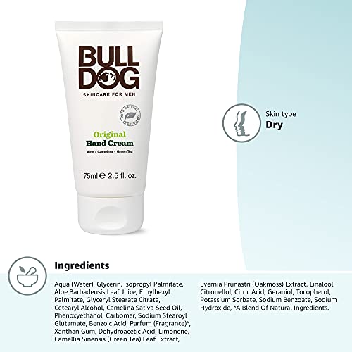 Bulldog Skincare Original Hand Cream for Dry Skin with Aloe Vera and Green Tea, 75 ml 13