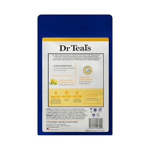 Dr. Teal's Badezusatz mit reinem Bittersalz, präbiotischer Zitronenmelisse und ätherischen Ölen 3