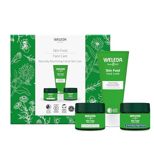 Weleda Skin Food Gesichtspflege-Geschenkset, 3-in-1 Hautpflegeset - Skin Food Reinigung