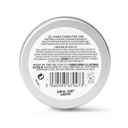 Hawkins & Brimble Matt Clay 100ml - Non Greasy Matte Hair Styling for Men with Elemi & Ginseng Scent 3