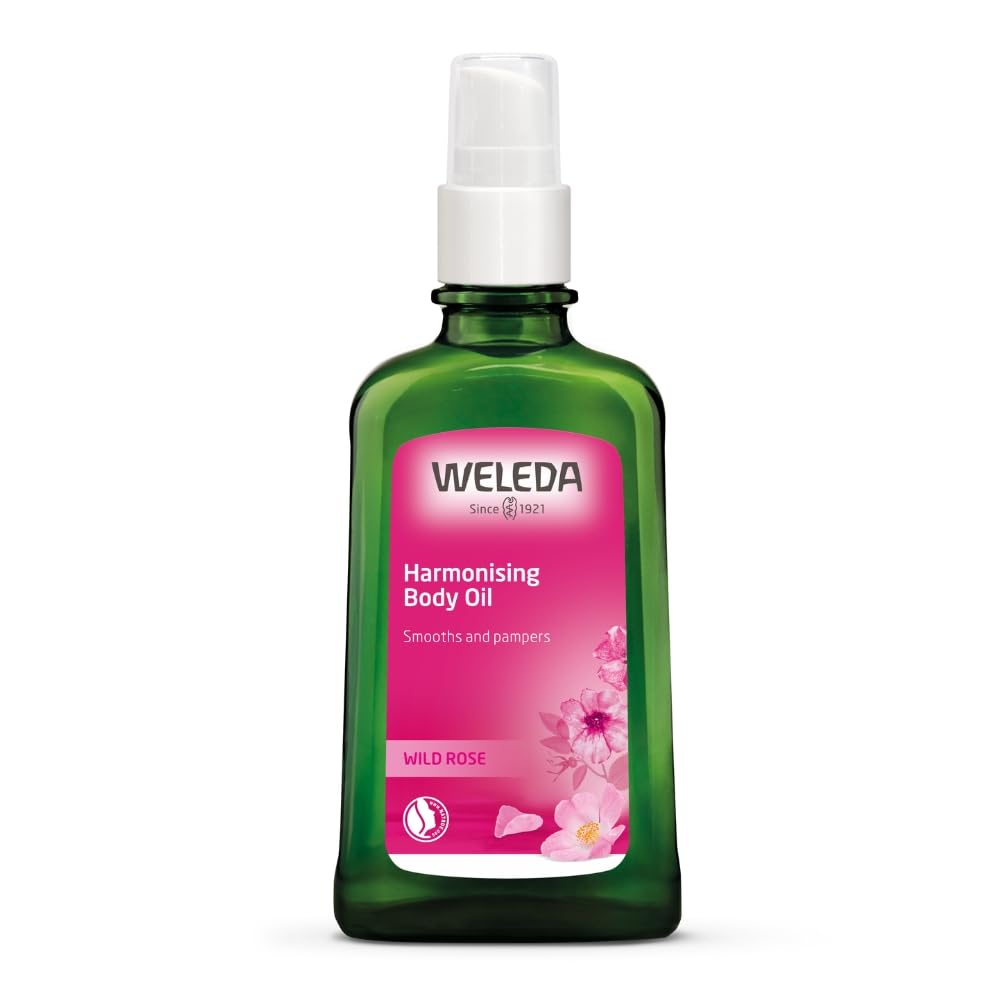 Weleda Organic Wild Rose Body Oil for Dry and Mature Skin, 100 ml