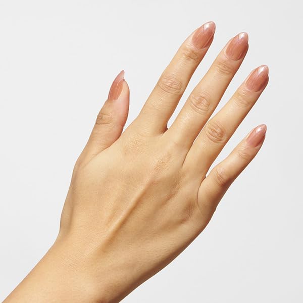 Elegant Touch Glass Nails Sugar Syrup - Short Almond with High Shine Glitter Finish 3