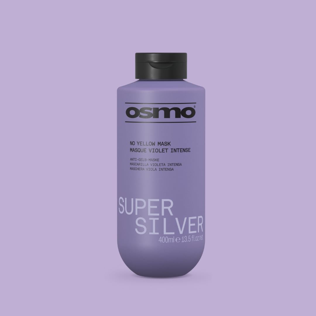 OSMO Super Silver Toning Mask 400ml | Vegan Violet Pigment for Ashy Blonde & Grey Hair 8