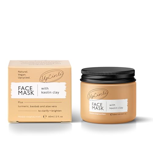 UpCircle Hydrating Kaolin Clay Face Mask with Olive Powder for Detoxifying & Pore Minimizing 60ml