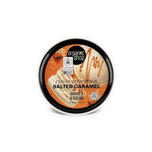 Organic Shop Salted Caramel Chewy Vanilla & Cocoa Body Scrub 250ml